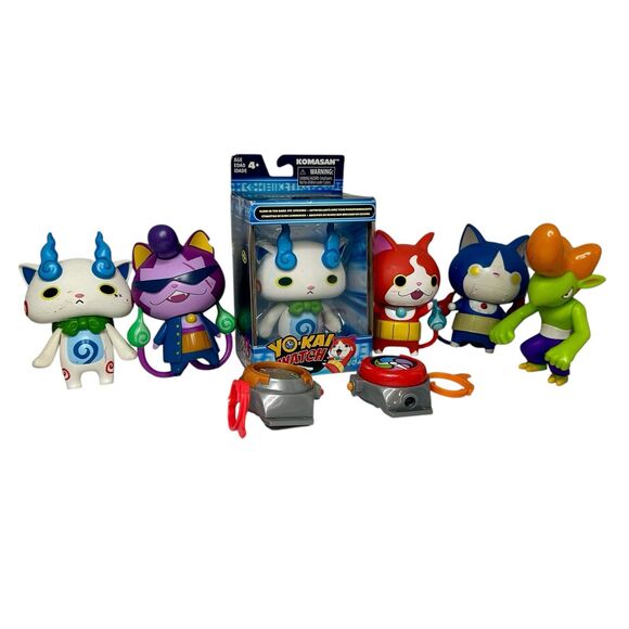Yo Kai Watch Figures & Accessories - Lot of 8 - Picture 1 of 3